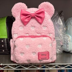Loungefly Pink Backpack with Bear Ears